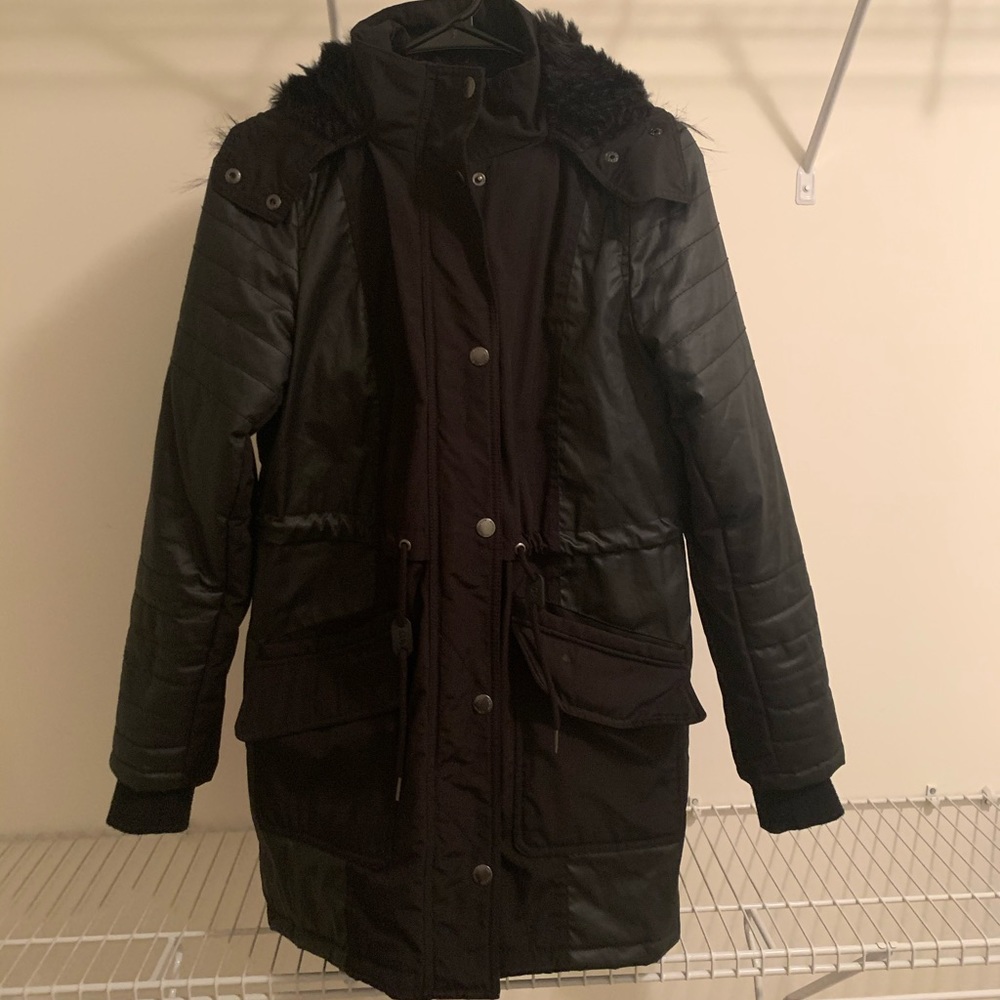 Garage Clothing Faux Fur Parka